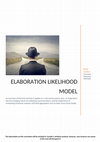 Research paper thumbnail of Consumer Behaviour: Elaboration Likelihood Model