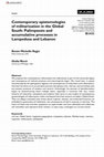 Research paper thumbnail of Contemporary epistemologies of militarization in the Global South: Palimpsests and accumulative processes in Lampedusa and Lebanon