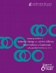 Research paper thumbnail of Measuring the effects of behavior change and service delivery interventions in Guatemala with population-based survey results