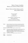 Research paper thumbnail of México. El agua y la palabra México y sus muchos nombres ocultos