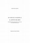 Research paper thumbnail of TOMÁS DE AQUINO DE VERITATE, CUESTIÓN 22 EL APETITO DEL BIEN INTRODUCCIÓN, TRADUCCIÓN Y NOTAS DE JUAN FERNANDO SELLÉS