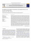 Research paper thumbnail of The influence of use-related, environmental, and managerial factors on soil loss from recreational trails