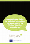 Research paper thumbnail of From universal rights to individual protection: The application of the "Victims’ Directive" across Europe