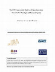 Research paper thumbnail of The CCP Framework to Multi-Level Open Innovation: Toward a New Paradigm and Research Agenda