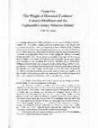 Research paper thumbnail of ‘“The weight of historical evidence”: Conyers Middleton and the Eighteenth-Century Miracles Debate’, in Religion, Politics and Dissent, 1660–1832, eds. William Gibson and Robert Cornwall (Aldershot: Ashgate, 2010), 85–109.