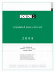 Research paper thumbnail of CCDC 2 2008 Stipulated Price Contract