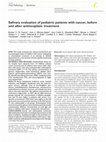 Research paper thumbnail of Salivary evaluation of pediatric patients with cancer, before and after antineoplasic treatment