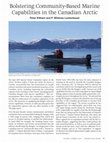 Research paper thumbnail of Bolstering Community-Based Marine Capabilities in the Canadian Arctic