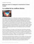 Research paper thumbnail of La realidad de los conflictos ficticios