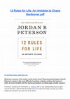 Research paper thumbnail of Rules for Life An Antidote to Chaos