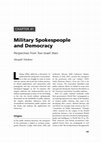 Research paper thumbnail of The Military Spokespeson 2010 Handbook of PR