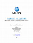 Research paper thumbnail of Hechos de los Apóstoles "Bases para cumplir la Multiplicación de Iglesias" Hechos de los Apóstoles "Bases para cumplir la Multiplicación de Iglesias" 2