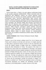 Research paper thumbnail of MUĞLA İLİNİN ŞEHİR TURİZMİ POTANSİYELİNİN BELİRLENMESİNE YÖNELİK BİR ARAŞTIRMA