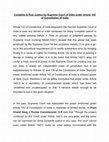 Research paper thumbnail of Complete justice by supreme court of india under article 142 of constitution of india