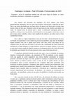 Research paper thumbnail of REVOLUÇÃO E NAUFRÁGIO - Paul B. Preciado