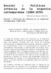 Research paper thumbnail of Dossier núm. 110: Políticas de infancia en la Argentina contemporánea (1880-1970)