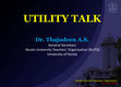 Research paper thumbnail of UTILITY TALK