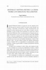 Research paper thumbnail of Sistemas y sistema mundo: la crisis teórica en Immanuel Wallerstein