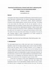 Research paper thumbnail of Assessing the effectiveness of Internal Audit Units in addressing bank fraud. Evidence from the Greek Banking System