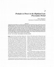 Research paper thumbnail of Preludes to Power in the Highland Late Preceramic Period