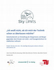 Research paper thumbnail of Einstellung der Bürgerinnen und Bürger gegenüber dem Einsatz von Liefer- und Passagierdrohnen im städtischen Luftraum