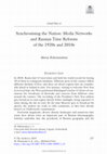 Research paper thumbnail of Rikitianskaia, M. (2019). Synchronising the Nation: Media Networks and Russian Time Reforms of the 1920s and 2010s. In M. Hartmann, E. Prommer, K. Deckner, & S. O. Görland (Eds.), Mediated Time: Perspectives on Time in a Digital Age (pp. 257–272). https://doi.org/10.1007/978-3-030-24950-2_13