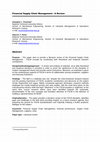 Research paper thumbnail of Financial Supply Chain Management -A Review