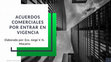 Research paper thumbnail of Acuerdos Comerciales por entrar en vigencia - Perú