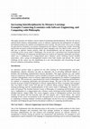 Research paper thumbnail of Increasing Interdisciplinarity by Distance Learning: Examples Connecting Economics with Software Engineering, and Computing with Philosophy