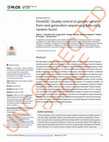 Research paper thumbnail of ForestQC: Quality control on genetic variants from next-generation sequencing data using random forest