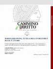 Research paper thumbnail of Whistleblowing, tutela dei lavoratori e D.Lgs. n. 231/2001. In attesa dell'approvazione delle nuove linee guida A.N.AC., breve panoramica e rapidi cenni sulla normativa e sulla giurisprudenza in materia di "whistleblower"