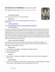 Research paper thumbnail of Poceski, Introduction to Buddhism (syllabus, spring 2020)