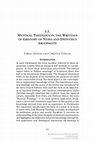 Research paper thumbnail of I.3. MYSTICAL THEOLOGY IN THE WRITINGS OF GREGORY OF NYSSA AND DIONYSIUS AREOPAGITE EIRINI ARTEMI AND CHRISTOS TEREZIS