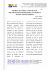 Research paper thumbnail of The role of National Action Plans in implementation of international standards in business and human rights.