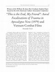 Research paper thumbnail of Aural Focalizations of Trauma in Vietnam Combat Films- Journal of American Culture