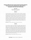 Research paper thumbnail of Pengaruh Efikasi Diri dan Gender Equality Terhadap Motivasi: Study Ex Post Facto Terhadap Guru SMA Swasta di Kabupaten OKU Timur Kota Palembang