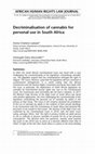 Research paper thumbnail of Decriminalisation of cannabis for personal use in South Africa