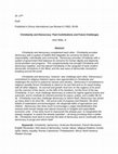 Research paper thumbnail of Christianity and Democracy: Past Contributions and Future Challenges