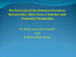 Research paper thumbnail of The Evolution of the American Economic Review (1911-2011) from a Technical and Theoretical Perspective