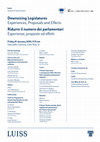 Research paper thumbnail of Downsizing Legislatures: Experiences, Proposals and Effects - Ridurre il numero dei parlamentari: esperienze, proposte ed effetti