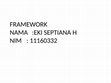 Research paper thumbnail of FRAMEWORK EKI SEPTIANA