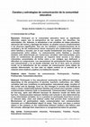 Research paper thumbnail of Canales y estrategias de comunicación de la comunidad educativa