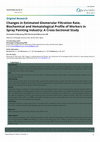 Research paper thumbnail of Changes in Estimated Glomerular Filtration Rate, Biochemical and Hematological Profile of Workers in Spray Painting Industry: A Cross-Sectional Study