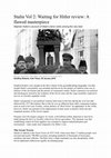 Research paper thumbnail of Review of Steven Kotkin's Stalin: Waiting for Hitler