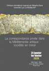 Research paper thumbnail of International conference on Ancient private correspondence, Paris (31/01-01/02 2020)