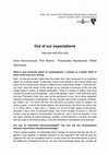 Research paper thumbnail of Out of our expectations. Interview with Alva Noë