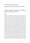 Research paper thumbnail of Sanctions, Humanitarian Exemptions And De-risking: An Analysis of the Syrian Case 2011-2019