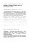 Research paper thumbnail of LE JEUNE MARCHE MATRIMONIAL MUSULMAN EN