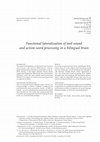 Research paper thumbnail of Functional lateralization of tool-sound and action-word processing in a bilingual brain