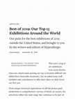 Research paper thumbnail of Entry for "Best of 2019: Our Top 15 Exhibitions Around the World," Hyperallergic.com